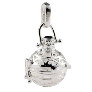 New Arrival Hollow Cage Filigree Ball Box Copper Crown Essential Oil Diffuser Locket Pendants For Making Jewelry DIY