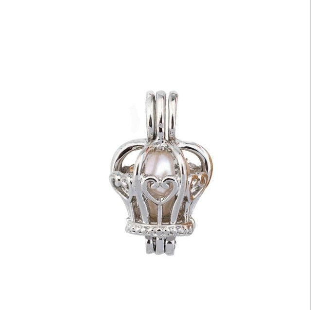 More Than 20 styles Pearl Cage Jewelry Findings Cage Locket Pendant Essential Oil Diffuser Locket For Oyster Pearl Women Girl