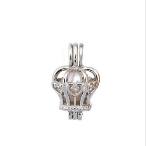 More Than 20 styles Pearl Cage Jewelry Findings Cage Locket Pendant Essential Oil Diffuser Locket For Oyster Pearl Women Girl