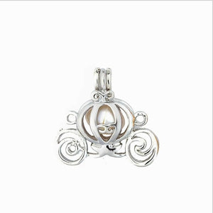 More Than 20 styles Pearl Cage Jewelry Findings Cage Locket Pendant Essential Oil Diffuser Locket For Oyster Pearl Women Girl