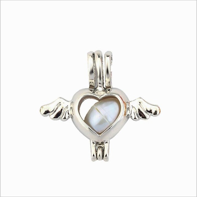 More Than 20 styles Pearl Cage Jewelry Findings Cage Locket Pendant Essential Oil Diffuser Locket For Oyster Pearl Women Girl
