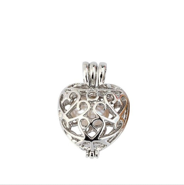 More Than 20 styles Pearl Cage Jewelry Findings Cage Locket Pendant Essential Oil Diffuser Locket For Oyster Pearl Women Girl