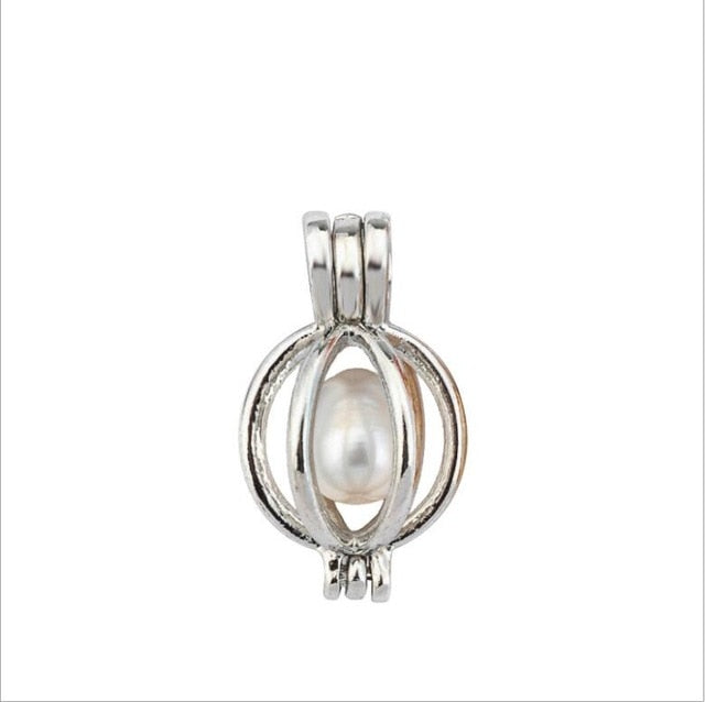 More Than 20 styles Pearl Cage Jewelry Findings Cage Locket Pendant Essential Oil Diffuser Locket For Oyster Pearl Women Girl