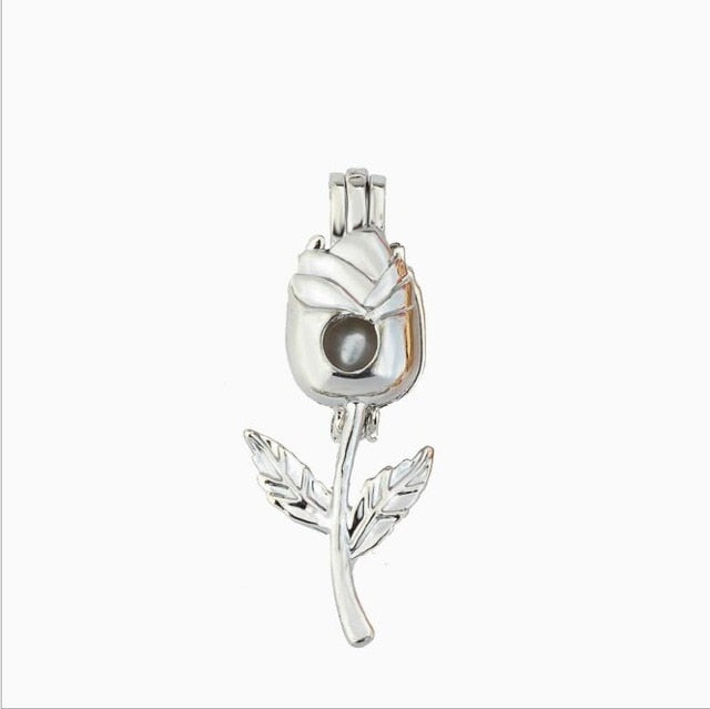 More Than 20 styles Pearl Cage Jewelry Findings Cage Locket Pendant Essential Oil Diffuser Locket For Oyster Pearl Women Girl