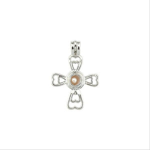 More Than 20 styles Pearl Cage Jewelry Findings Cage Locket Pendant Essential Oil Diffuser Locket For Oyster Pearl Women Girl