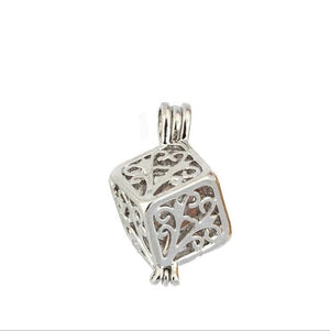 More Than 20 styles Pearl Cage Jewelry Findings Cage Locket Pendant Essential Oil Diffuser Locket For Oyster Pearl Women Girl
