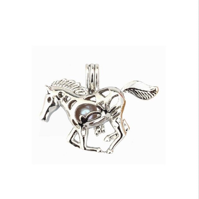 More Than 20 styles Pearl Cage Jewelry Findings Cage Locket Pendant Essential Oil Diffuser Locket For Oyster Pearl Women Girl