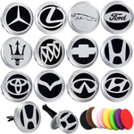30mm Car Logo Magnet 316 Stainless Steel Car Aromatherapy Locket Free Pads Essential Oil Car Perfume Lockets Drop Shipping