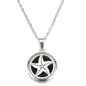 MODKISR Wholesale Cat Exquisite 28mm Essential Oil Diffuser Locket Necklace 316L Stainless Steel Magnetic Fashion Jewelry A13-56