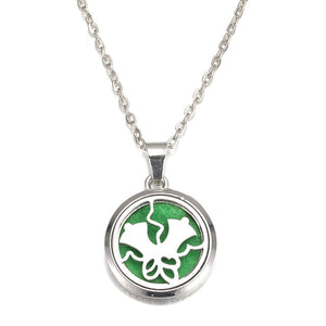 MODKISR Wholesale Cat Exquisite 28mm Essential Oil Diffuser Locket Necklace 316L Stainless Steel Magnetic Fashion Jewelry A13-56