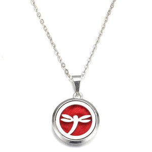 MODKISR Wholesale Cat Exquisite 28mm Essential Oil Diffuser Locket Necklace 316L Stainless Steel Magnetic Fashion Jewelry A13-56