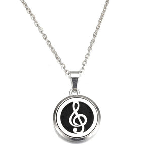 MODKISR Wholesale Cat Exquisite 28mm Essential Oil Diffuser Locket Necklace 316L Stainless Steel Magnetic Fashion Jewelry A13-56