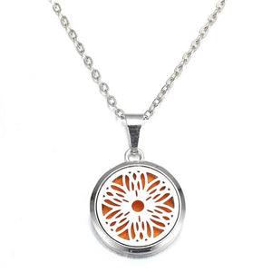 MODKISR Wholesale Cat Exquisite 28mm Essential Oil Diffuser Locket Necklace 316L Stainless Steel Magnetic Fashion Jewelry A13-56