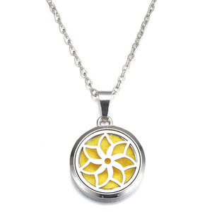 MODKISR Wholesale Cat Exquisite 28mm Essential Oil Diffuser Locket Necklace 316L Stainless Steel Magnetic Fashion Jewelry A13-56