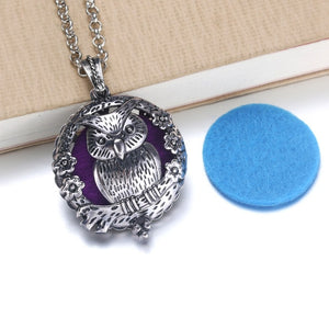1pcs Aroma Diffuser Necklace Open Antique Vintage Lockets Pendant Perfume Essential Oil Aromatherapy Locket Necklace With Pads