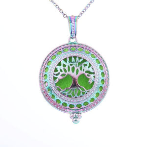 1pcs Aroma Diffuser Necklace Open Antique Vintage Lockets Pendant Perfume Essential Oil Aromatherapy Locket Necklace With Pads