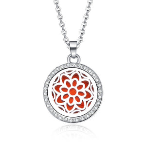 10 styles Aroma locket Necklace Magnetic Stainless Steel Aromatherapy Essential Oil Diffuser Perfume  Locket Pendant Jewelry