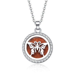 10 styles Aroma locket Necklace Magnetic Stainless Steel Aromatherapy Essential Oil Diffuser Perfume  Locket Pendant Jewelry