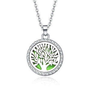 10 styles Aroma locket Necklace Magnetic Stainless Steel Aromatherapy Essential Oil Diffuser Perfume  Locket Pendant Jewelry