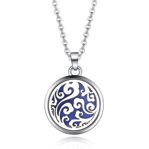 Tree of Life Stainless Steel Aroma Box Pendant Necklace Magnetic Aromatherapy Essential Oil Diffuser Box Locket Pendant Jewelry