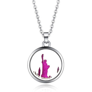Tree of Life Stainless Steel Aroma Box Pendant Necklace Magnetic Aromatherapy Essential Oil Diffuser Box Locket Pendant Jewelry