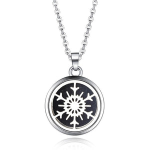 Tree of Life Stainless Steel Aroma Box Pendant Necklace Magnetic Aromatherapy Essential Oil Diffuser Box Locket Pendant Jewelry