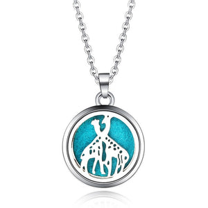 Tree of Life Stainless Steel Aroma Box Pendant Necklace Magnetic Aromatherapy Essential Oil Diffuser Box Locket Pendant Jewelry