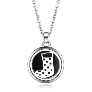 Tree of Life Stainless Steel Aroma Box Pendant Necklace Magnetic Aromatherapy Essential Oil Diffuser Box Locket Pendant Jewelry