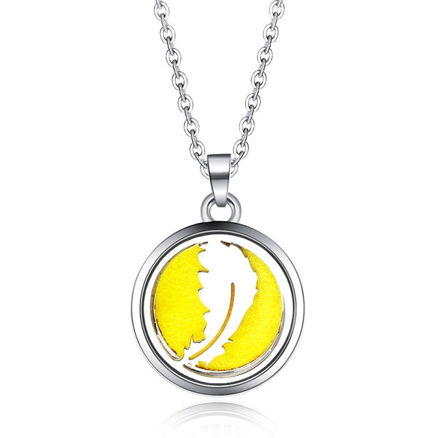 Tree of Life Stainless Steel Aroma Box Pendant Necklace Magnetic Aromatherapy Essential Oil Diffuser Box Locket Pendant Jewelry