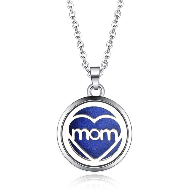 Tree of Life Stainless Steel Aroma Box Pendant Necklace Magnetic Aromatherapy Essential Oil Diffuser Box Locket Pendant Jewelry